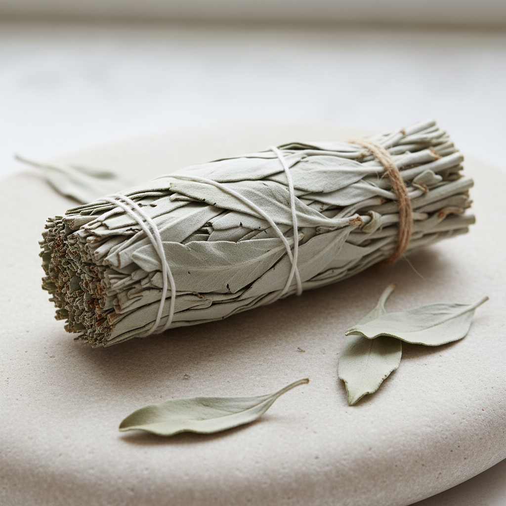white ceremonial sage
