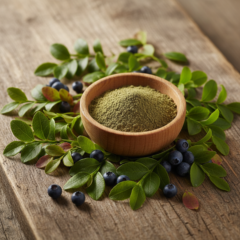 Bilberry leaf pwdr