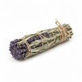 white sage and lavender wand 4 inches long