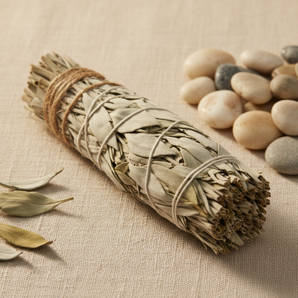 white sage wand 6 inches long